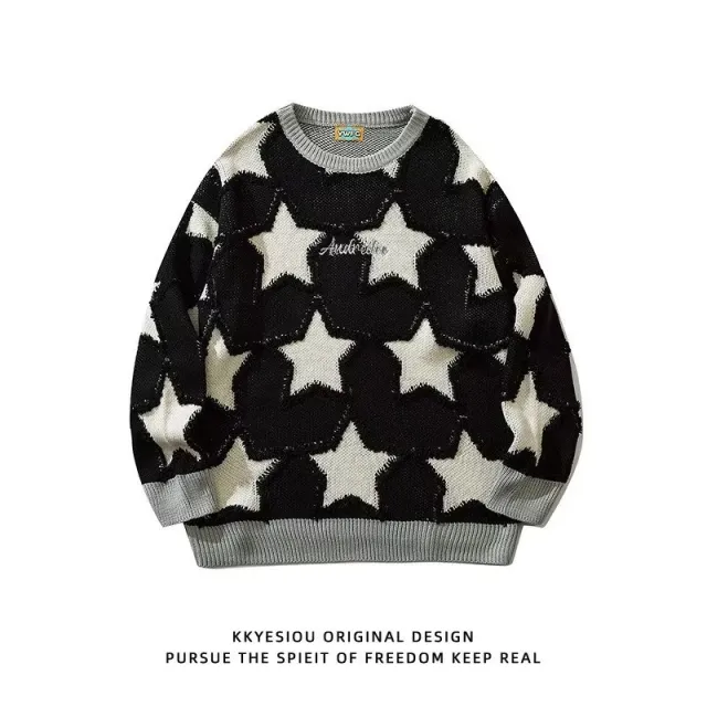 Loose And Lazy Style Knitwear Coat M13 Knitwear Black - Shop at LoveMi