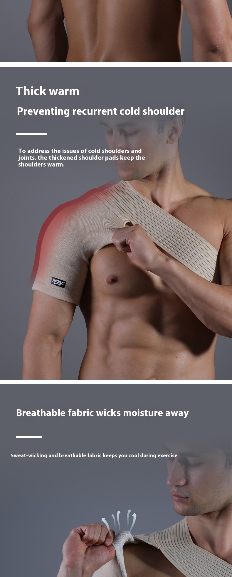 Riding Weightlifting One Shoulder Outdoor Sports Pressure Breathable Strap Fixed Protective Gear