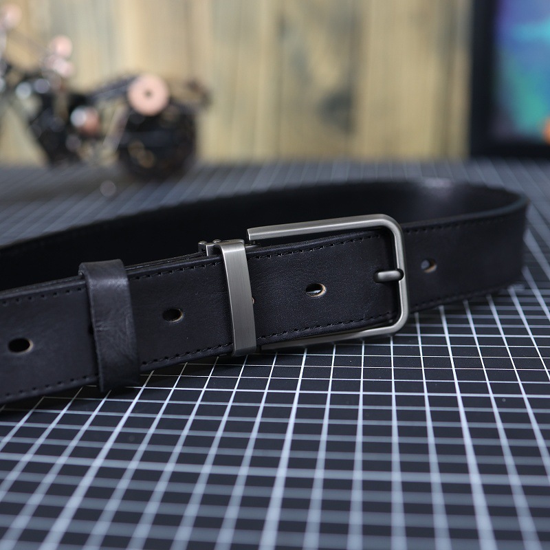 Men's Vintage Genuine Leather Belt With Pin Buckle 23 85d16ae0 63d9 43ac baa9 e1fac124d8a6