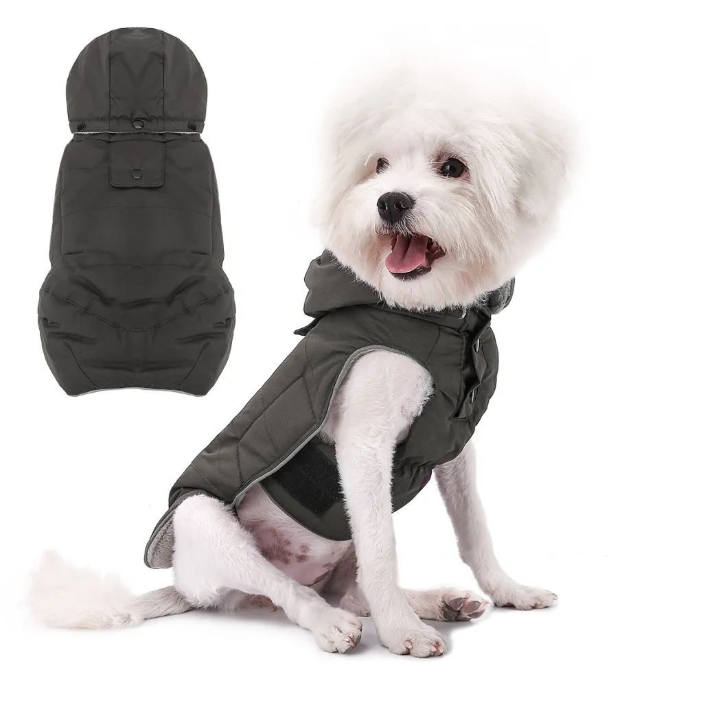 Dog Cotton Water Repellent Vest Pet - Gray