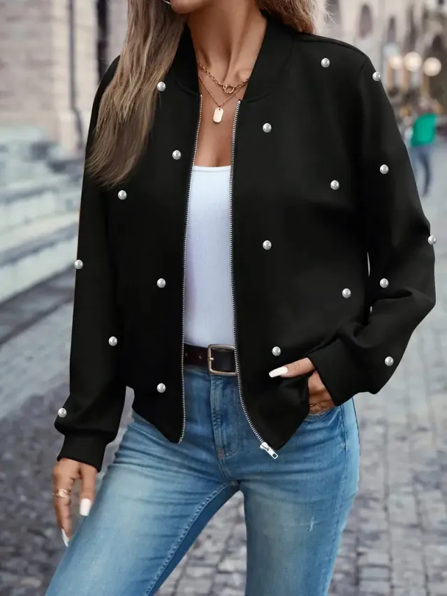 Zipper Jacket Small Thin Long sleeved Top Colorful Printing G114Z146 - Shop at LoveMi