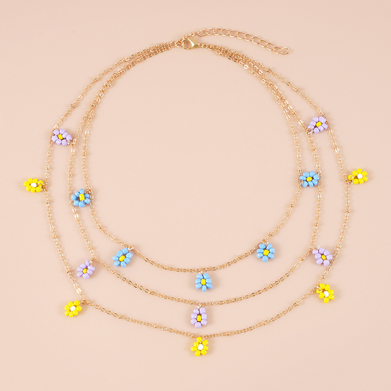 Creative Dopamine Bead Necklace Simple Fashion