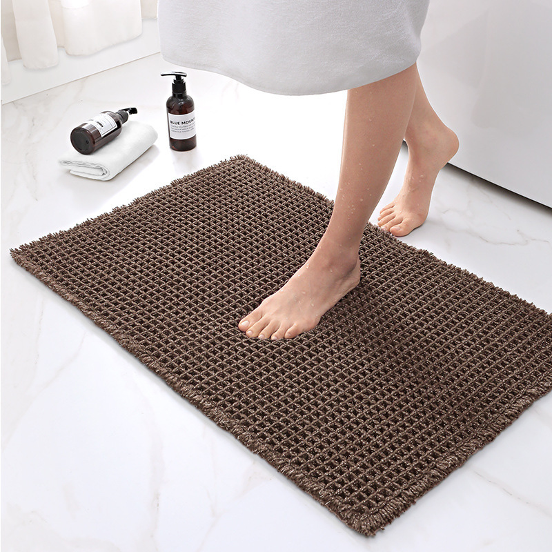 Title 9, Home Fashion Solid Color Waffle Carpet