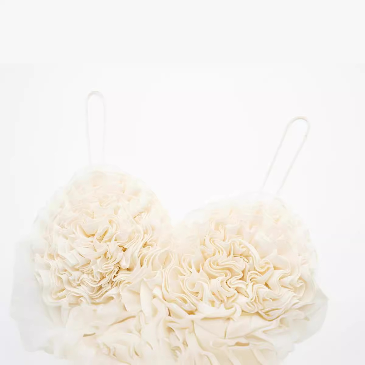 Women's Fashion Slim Heart-shaped Puffy Short Top