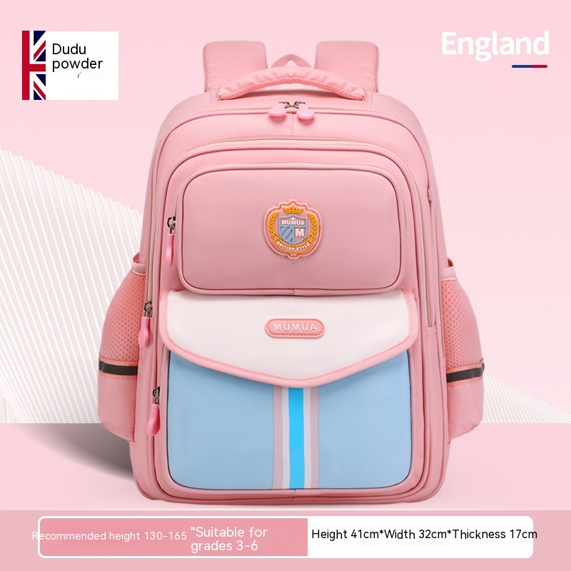Primary School Student Waterproof Spine Protection Waist Support Large Capacity Backpack Oxford Cloth For Boys And Girls - Image 31