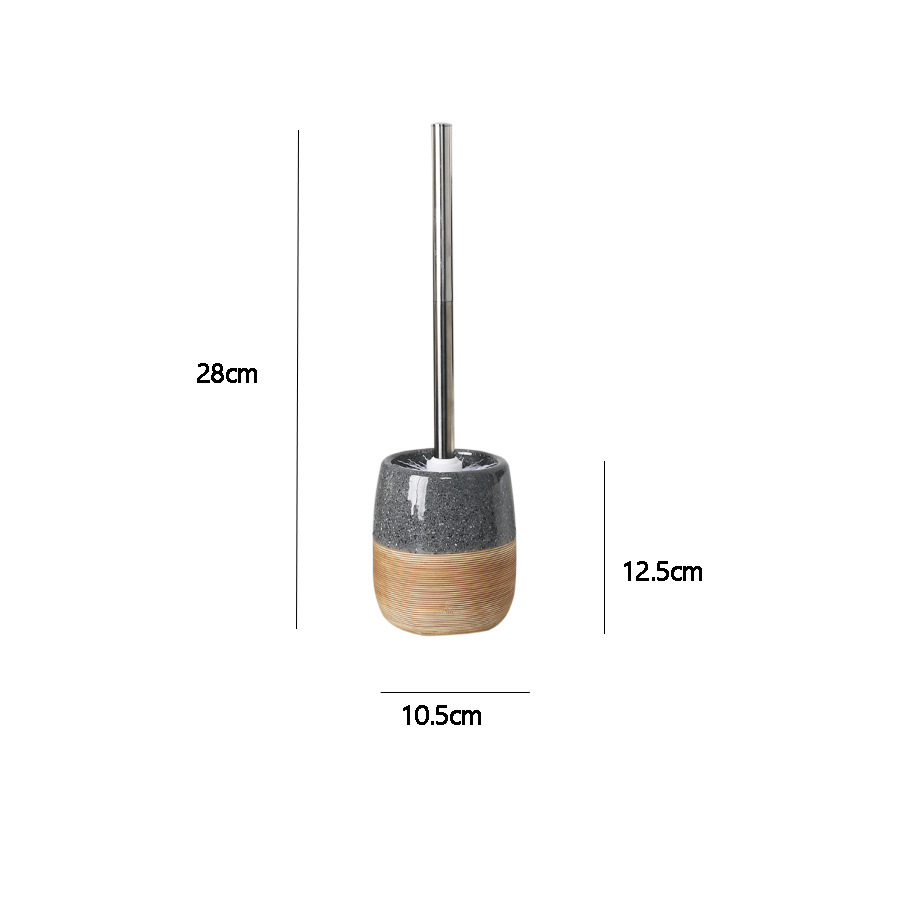 Long-handled Ceramic Toilet Brush Holder 8