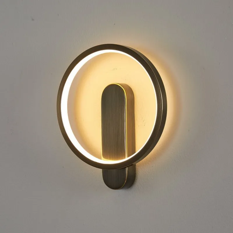 Copper Wall Lamp Light Luxury Bedroom Bedside Lamp