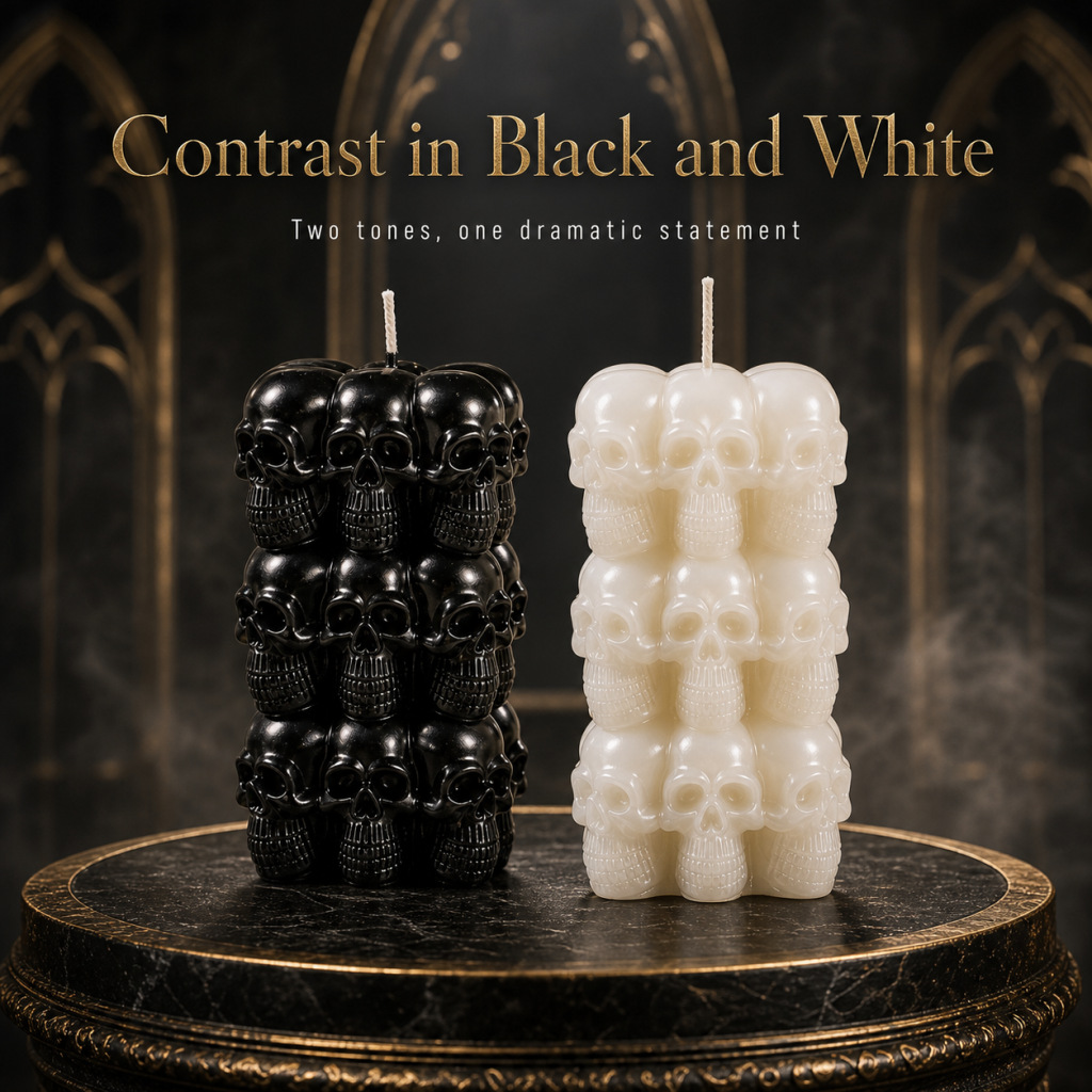 Halloween Skull Pyramid Aromatherapy Candle Ornament everydayshopit media