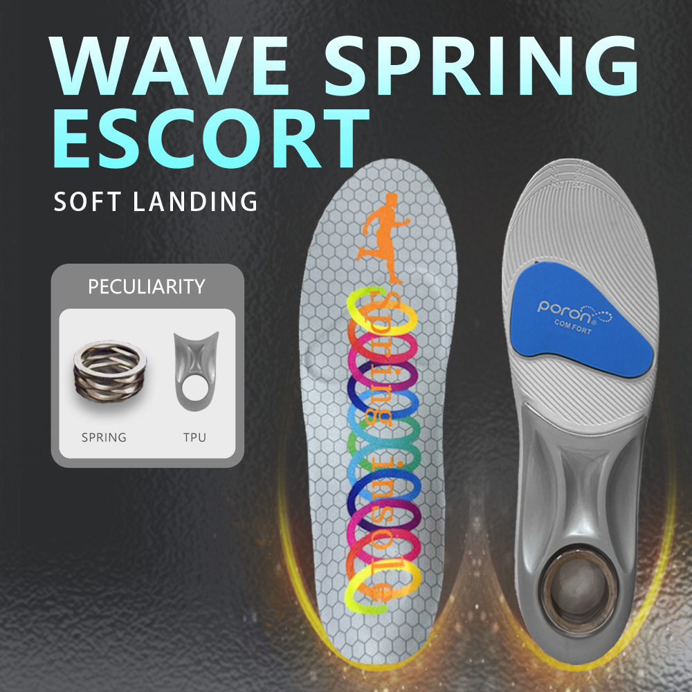 Brand-new Genuine PU Material Insoles With Rebound Cushioning And Arch Support