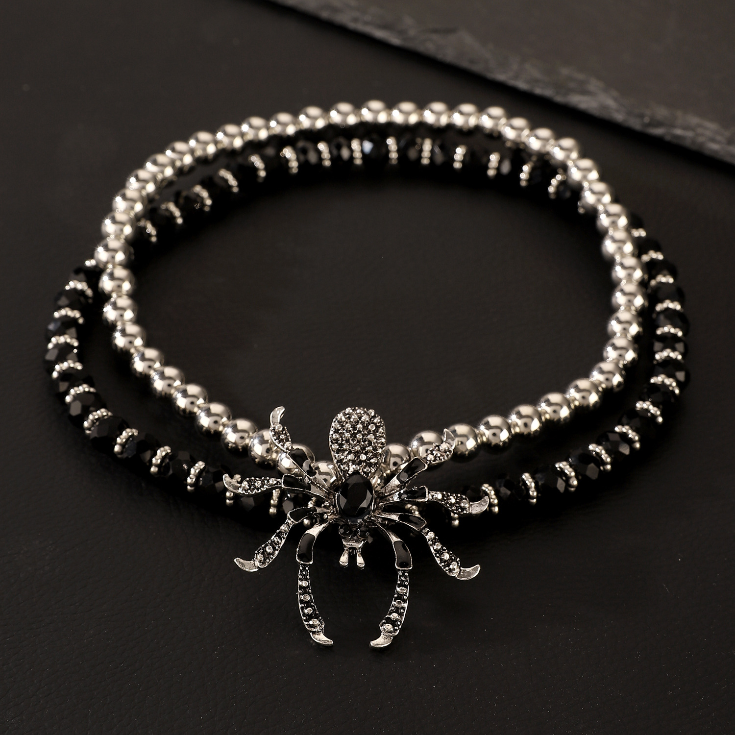 Dark Spider Big Ear Stud Stereo Halloween Punk