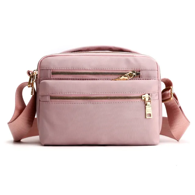 Casual All matching And Lightweight Waterproof Nylon Cloth Bag Pink - Shop at LoveMi