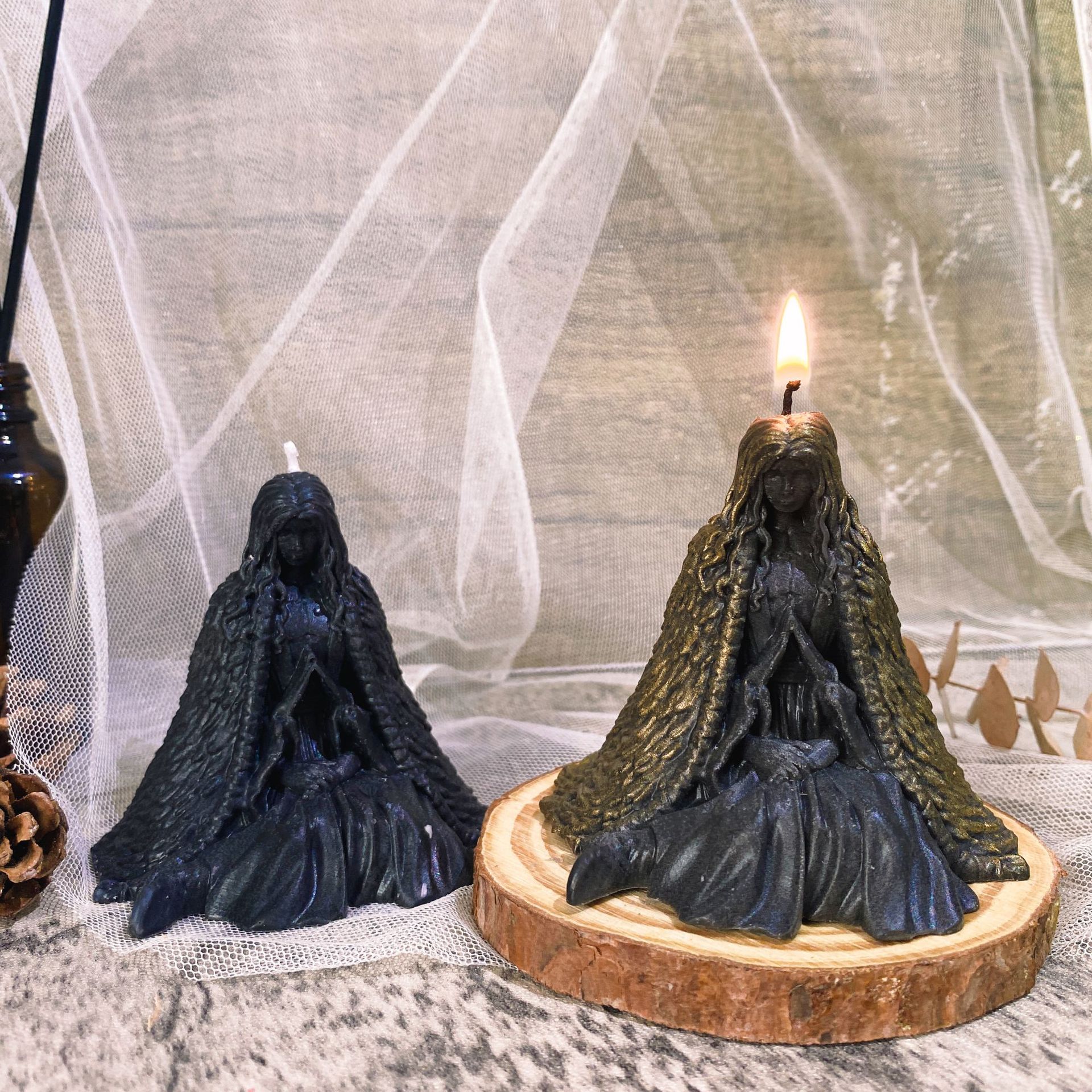 Title 3, European Ghost Wizard Candle Holder