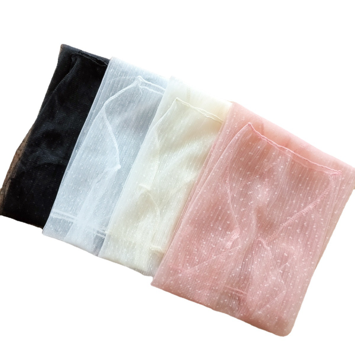 Women's Mesh Polka-dot Loose-fitting Lace Bottoming Trendy Mesh Top