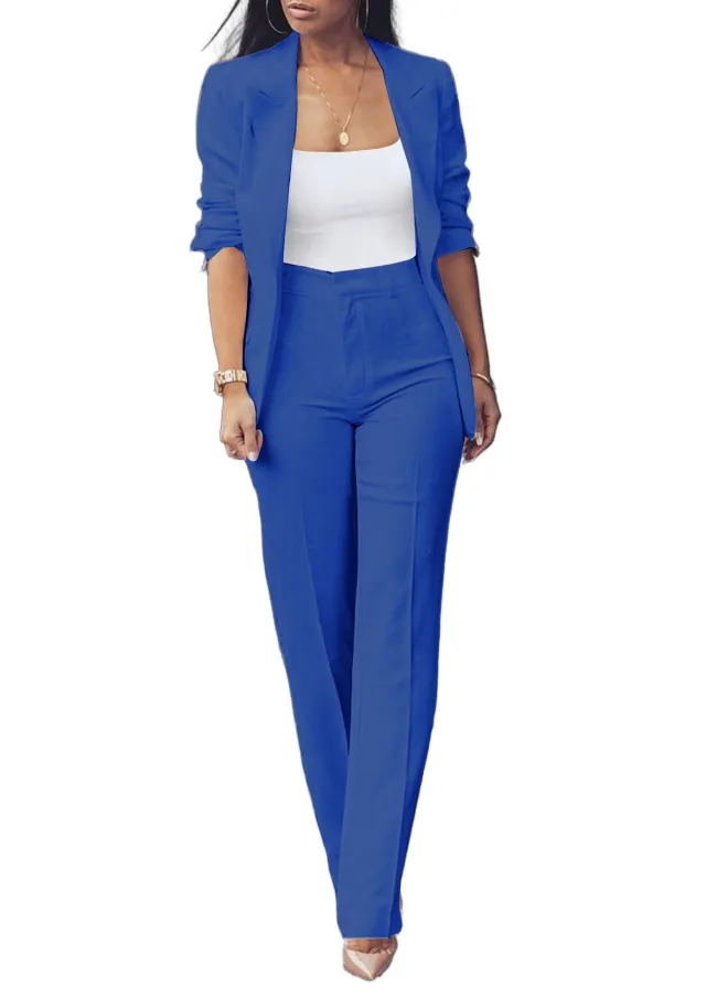 Pure Long Sleeveless Simple Draping Wide Leg Casual Suit G76Z83 4Xl - Shop at LoveMi