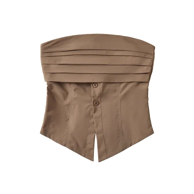 Summer New Women's Fashion Slim Vest Coffee - Shop at LoveMi