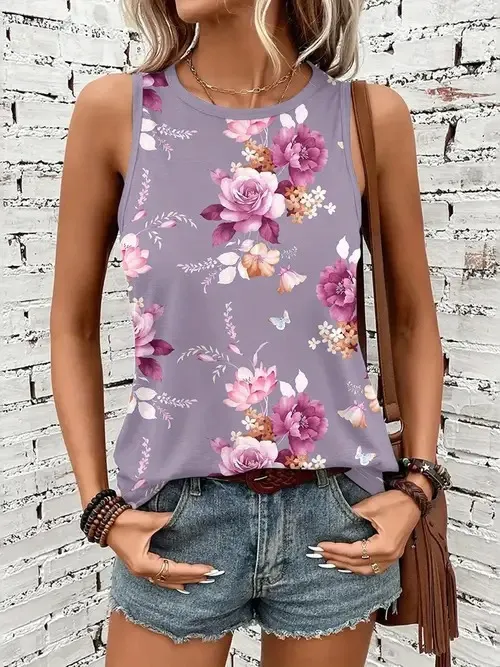 New Casual Stylish And Lightweight Lightweight Round Neck Sleeveless Vest Wn11Rq250507Y063 - Shop at LoveMi
