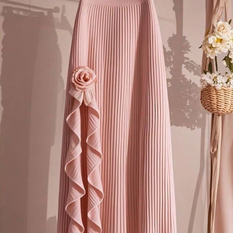 High-waisted, Milky-soft, Sexy Mid-length Skirt