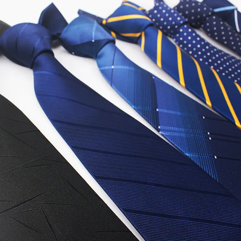 8CM Polyester Jacquard Striped Tie Men's Business