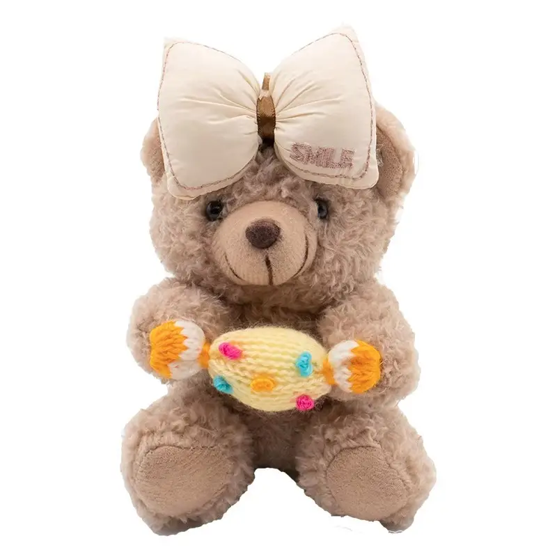 Creative Plush Teddy Bear Cartoon Doll For Car Gear Shift And Windshield Wipers