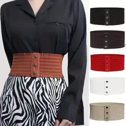 Simple Elastic Lace Trim Waistband