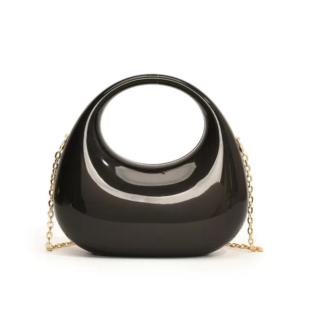 Acrylic Small Size Gold Handbag Chain Shoulder Oblique Gold - Shop at LoveMi