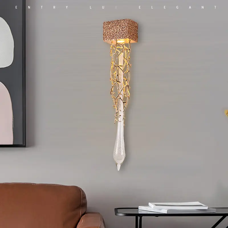 Bedroom Living Room Dining Crystal Wall Lamp