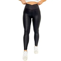 Autumn New Solid Color Casual Pants Women's Leather Tight - Black - View 1