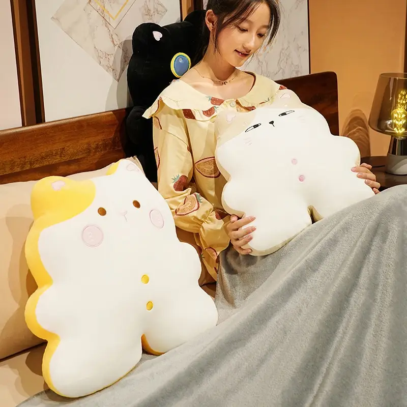 Plush Toy Cat Doll Bed Big Pillow Air Conditioning Blanket