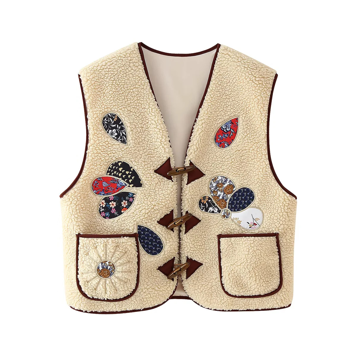 Retro Sleeveless Children's Embroidered Leisure Vest Vest