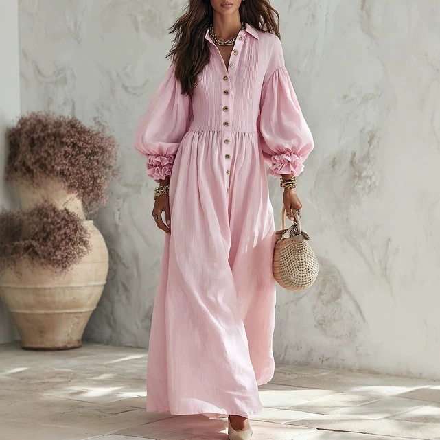 Women's Waist-tight Long Dress