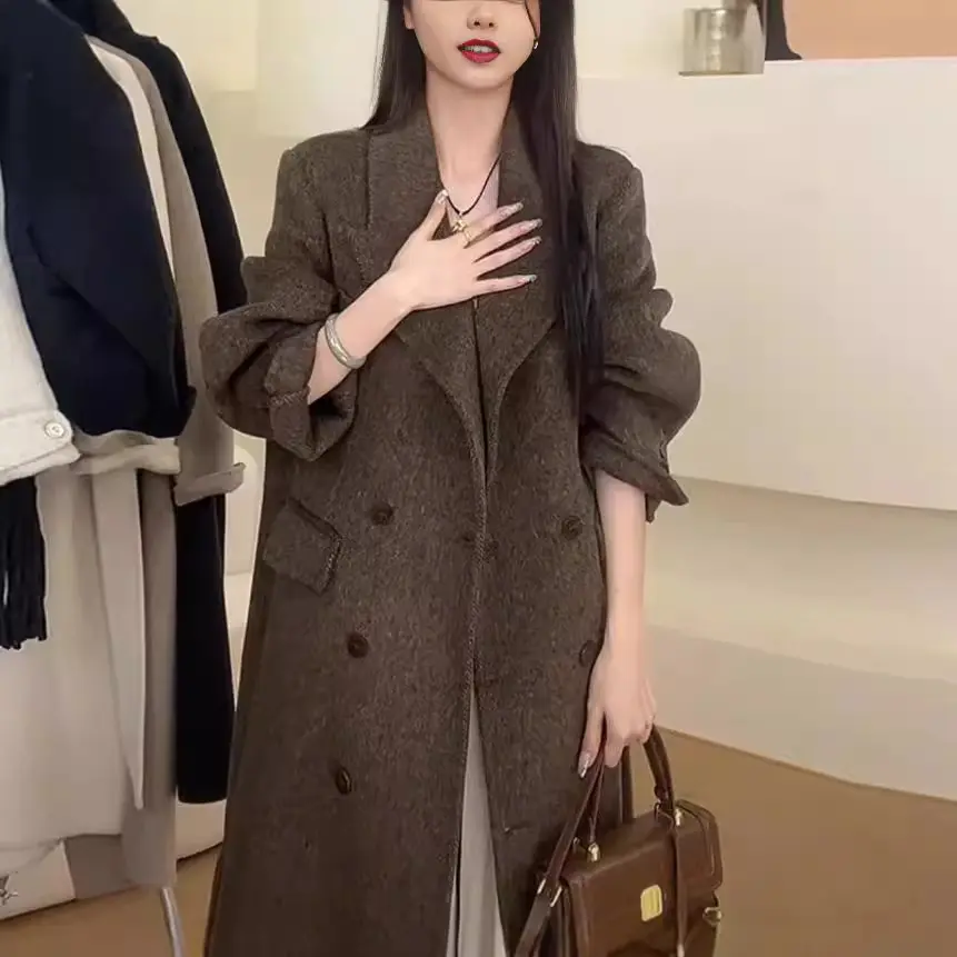 Womens Double-Faced Wool Coat