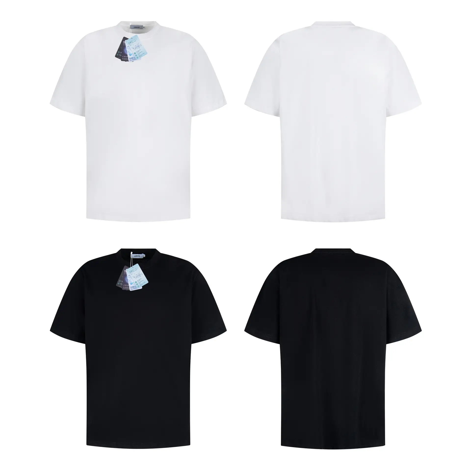 Neutral Cool Antibacterial Anti-mite Design Men's High-grade Short-sleeved T-shirt