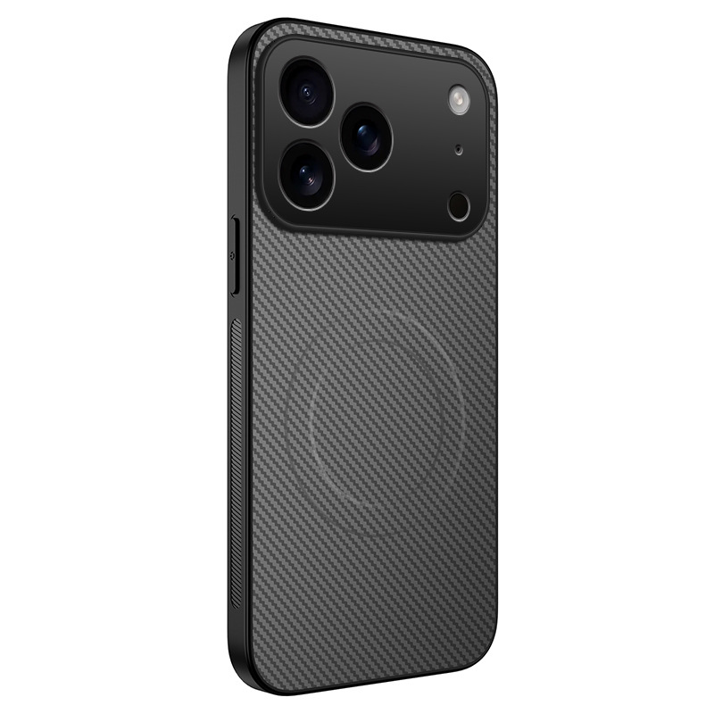 Carbon-fiber-pattern Magnetic Phone Case Matte Protective Cover 2