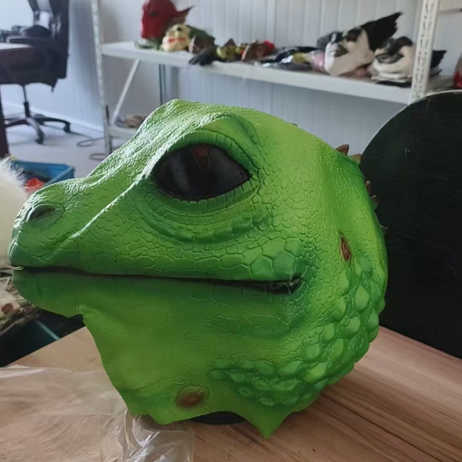 Funny Animal Headgear Single-dog Mask Horse Head Quirky Props For Hilarious Performances