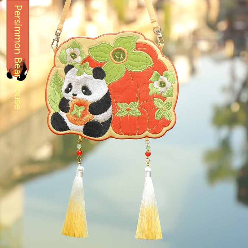 Han Chinese Clothing Bag Antique Style Crossbody Embroidered Crossbody Bag