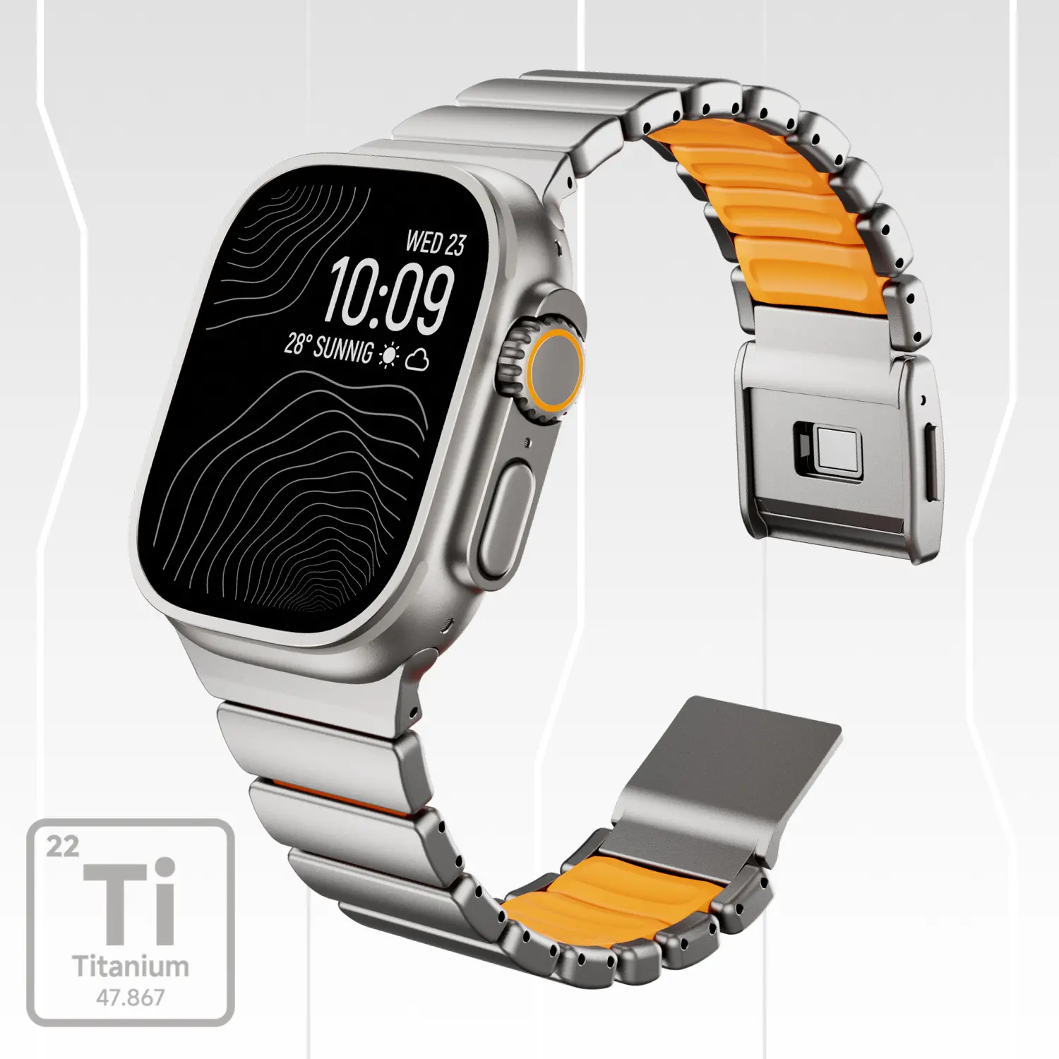 Magnetic Titanium Watch Strap