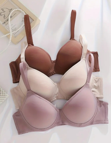 Title 3, Push Up Breast Holding Thin Cup Bra With Steel ...