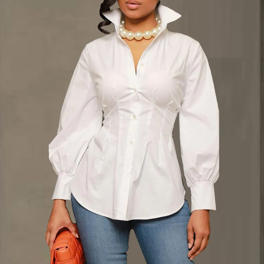 Slim Fit Suit Button Shirt - White