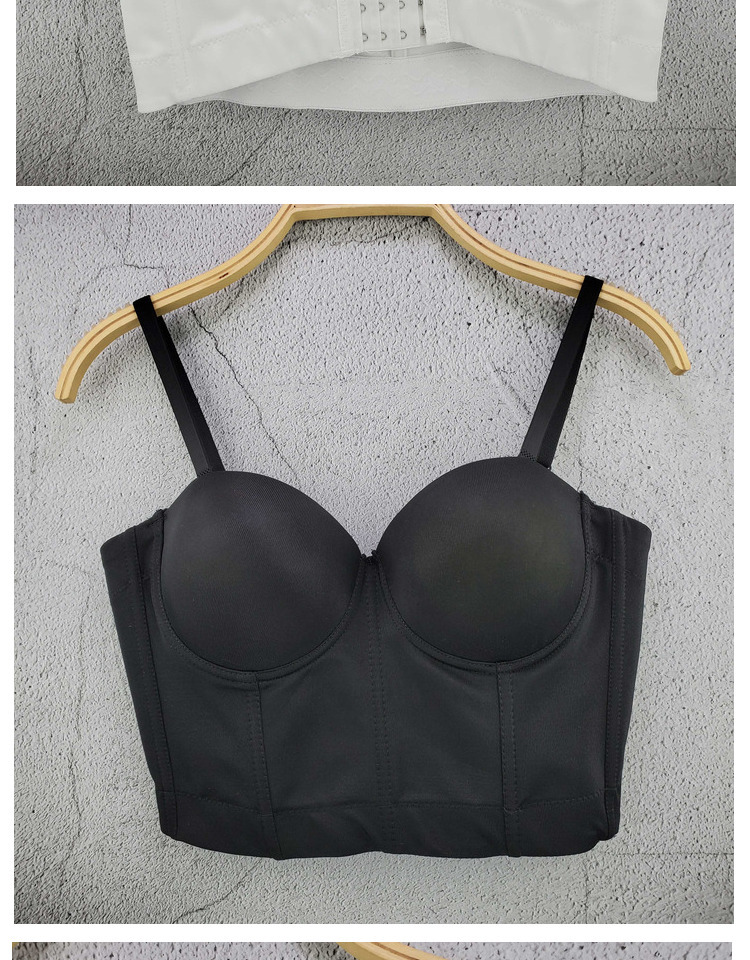 Title 4, Back Tube Top Solid Color Bra Small Sling Detac...