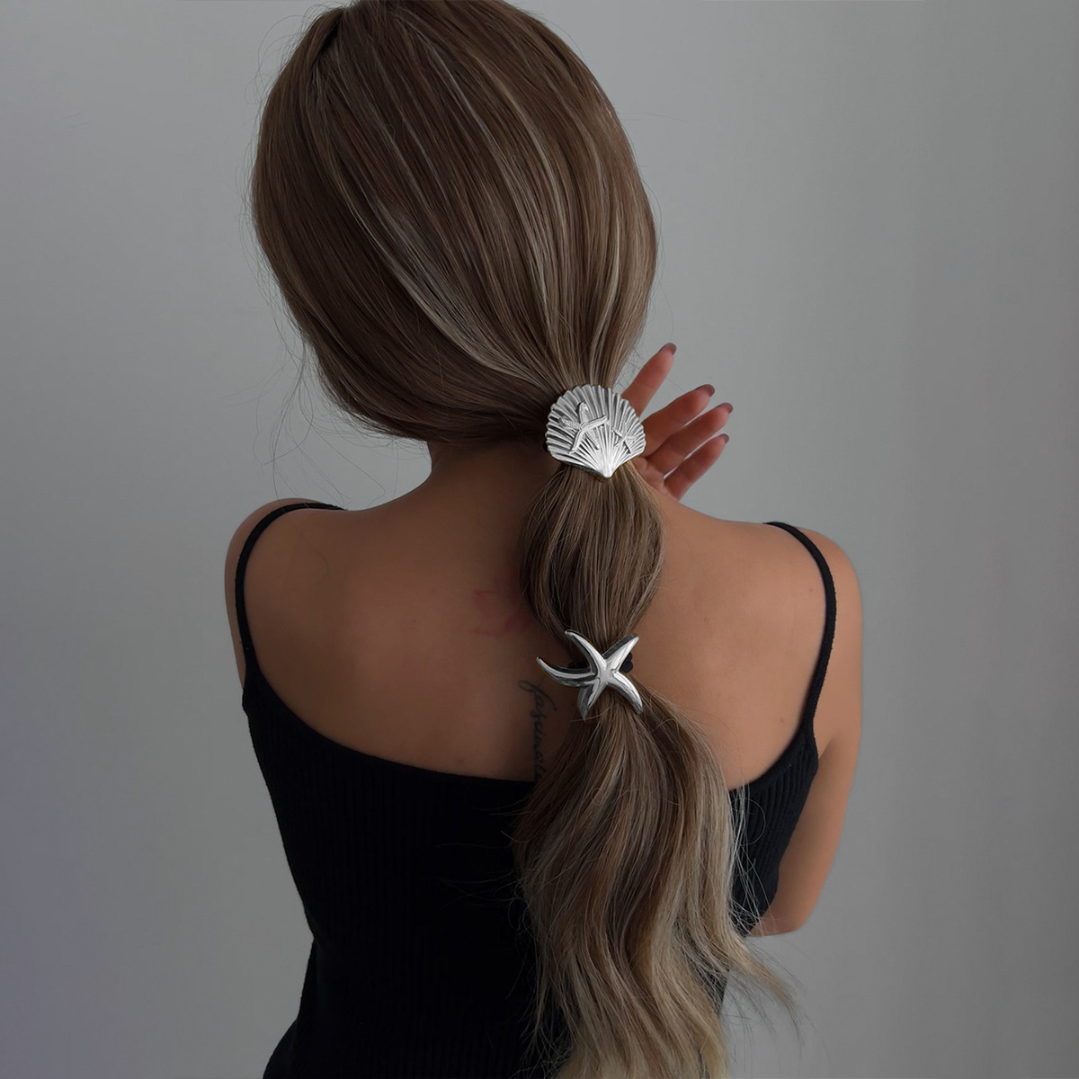 European And American Alloy Ponytail Hair Tie For Women Simple And Stylish Headwear