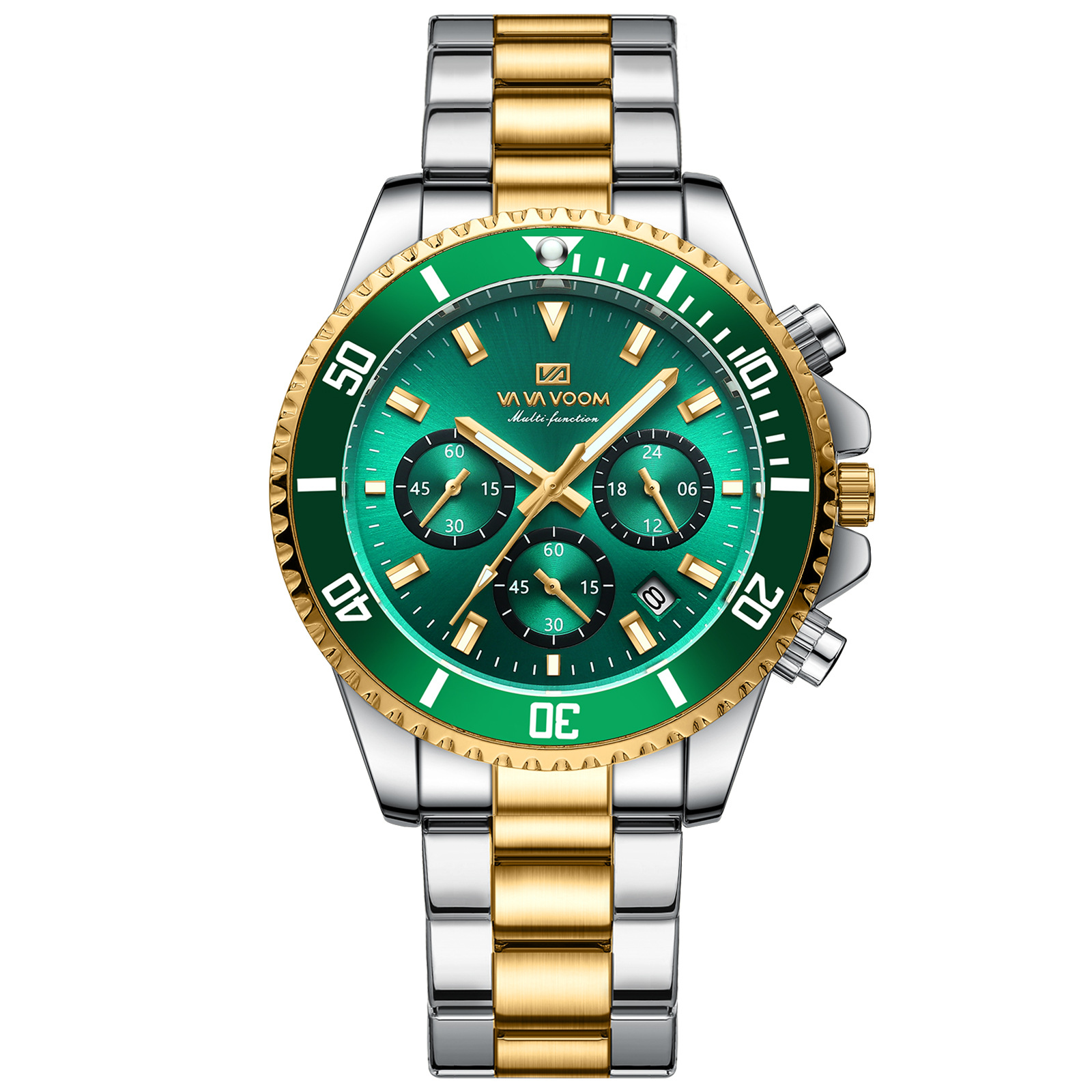 Multifunctional Three-eye Quartz Watch Waterproof And Luminous 6