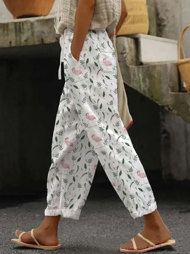 Women's Casual Slacks Printed Fashion 28 Style 5Xl - Shop at LoveMi