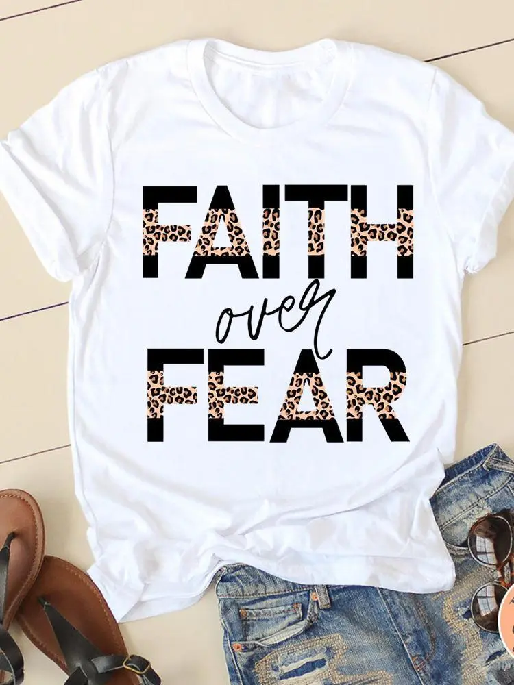 Women's Round Neck Printed Top T-shirt With Short Sleeves - Sn29265