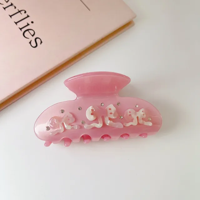 Bow Rhinestone Sweet Temperament Medium Flower Shark Clip Bow Knot - Shop at LoveMi