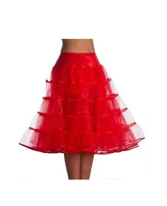 Women's Fashion Mesh Corset Pettiskirt - Red - View 1
