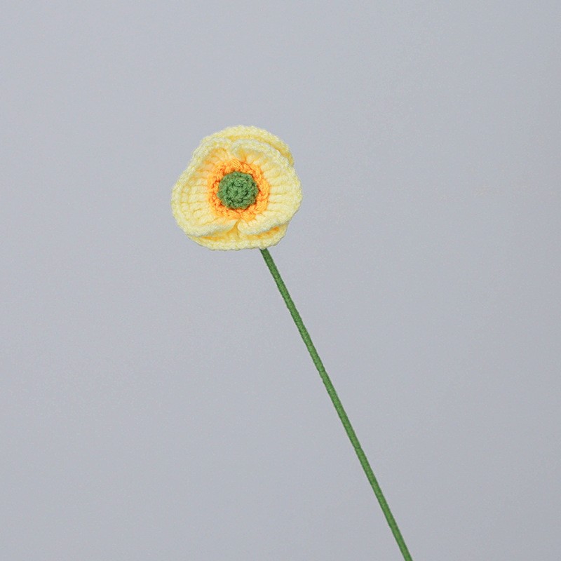 Hand-knitted Finished Yarn Bouquet Of Knitted Artificial Flowers 99