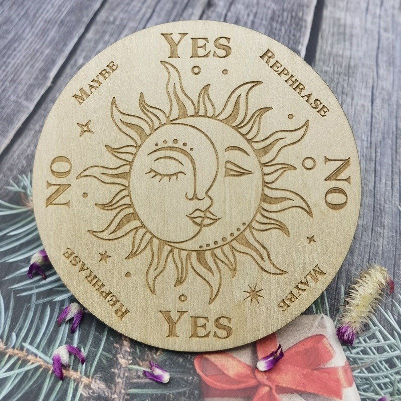 Wooden Coaster Energy Board Crystal Board Crystal