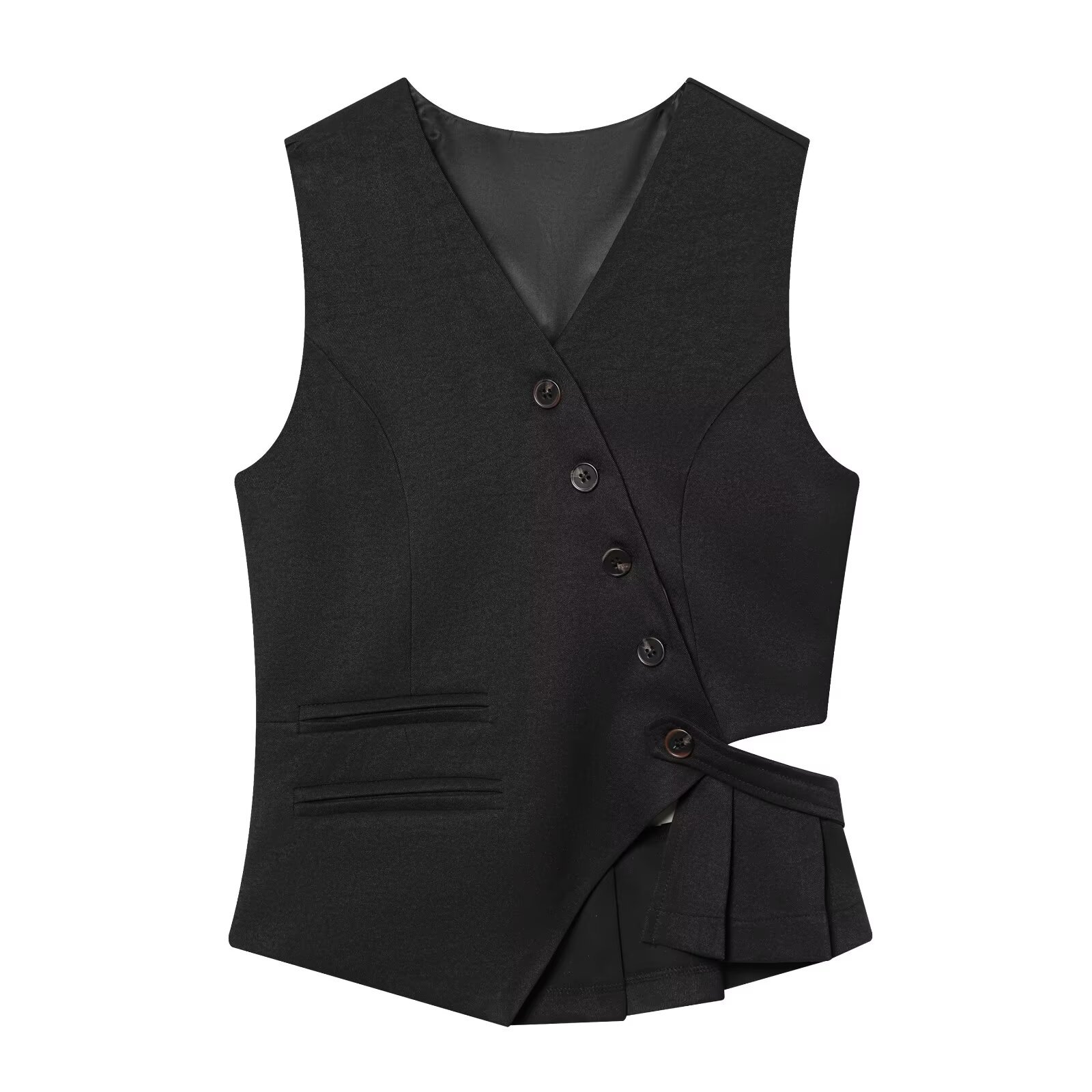Solid-color Korean-style Casual Vest