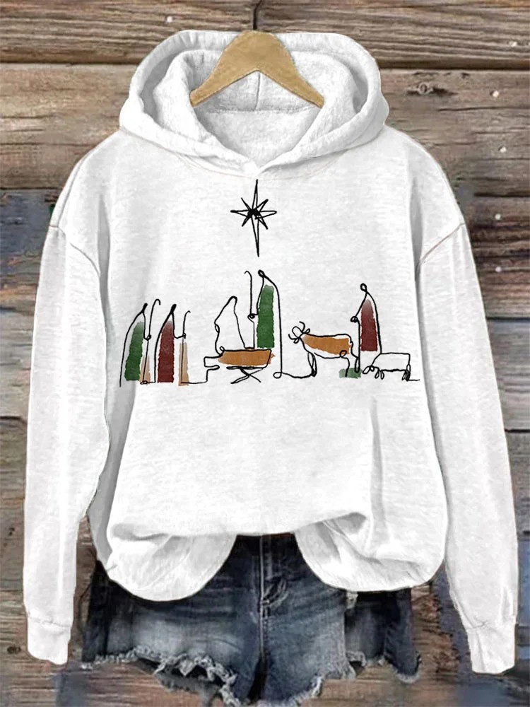 Women’s 3D Digital Print Hoodie – Casual Graphic Sweatshirt