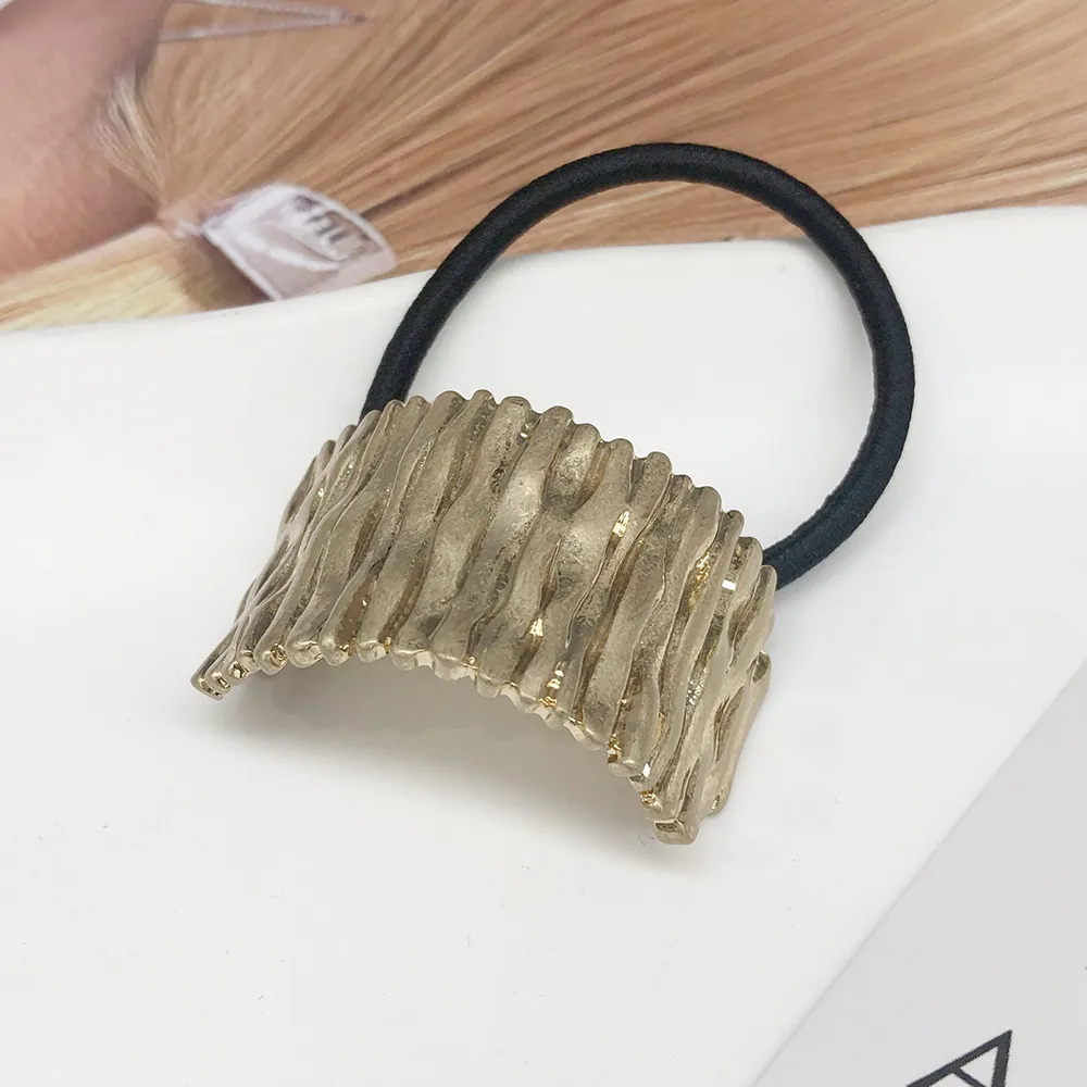 High Sense Hair Accessories Hair Rope Stylish And Simple - Gold
